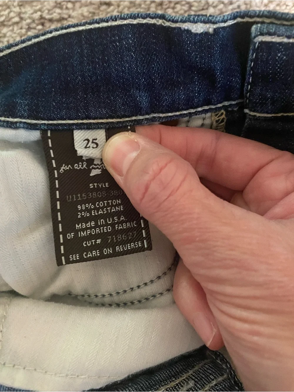 7 For All Mankind Dojo Flare Bootcut Jeans - Size 25 - Picture 3 of 4